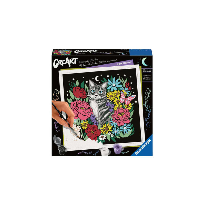 Ravensburger Creart - Pixie Cold: Cat, Pintura 25855
