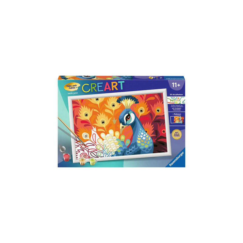 Ravensburger Creart - Orgulloso Pavo Real, Pintura 20000