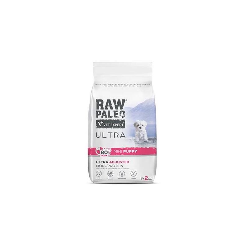 Raw Paleo Ultra Mini Puppy Pork - Alimento Seco Para Perros - 2kg