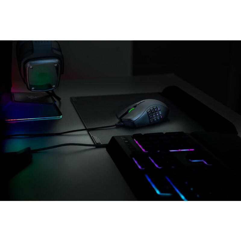 Razer Raton Naga Trinity Gaming Negro/Verde 16000dpi/19 Botones/Iluminacion/Usb Rz01-02410100-R3m1