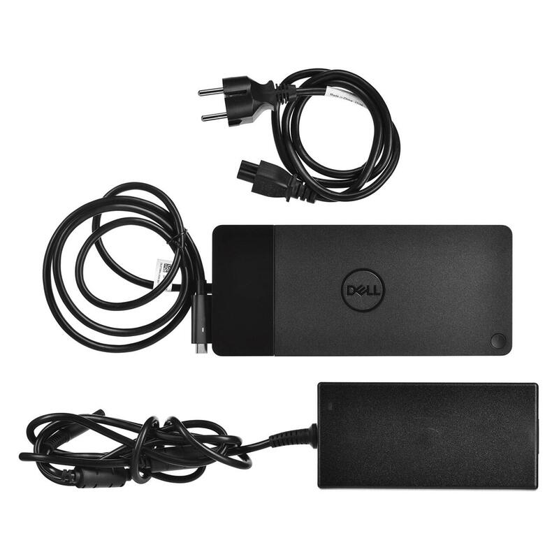 Reacondicionado Dell Wd19s-130w Alámbrico Usb 3.2 Gen 2 (3.1 Gen 2) Type-C Negro Usado