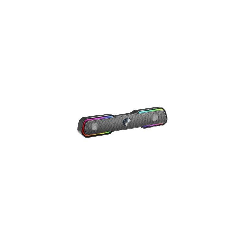 Reacondicionado - (Km0) Barra De Sonido Bluetooth Mars Gaming Msbx Black 10w Rms Iluminacion Rgb Dinamico Procesador D