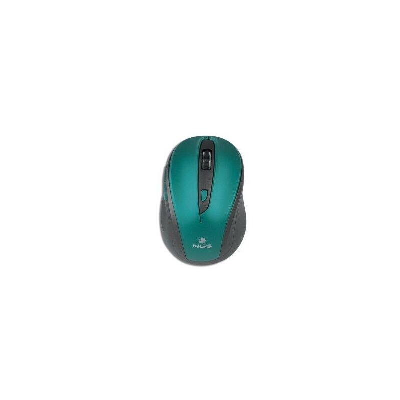 Reacondicionado - (Km0) Mouse Ngs Wireless Evo Mute 800/1600dpi 2.4ghz Nano Receptor Usb Color Azul