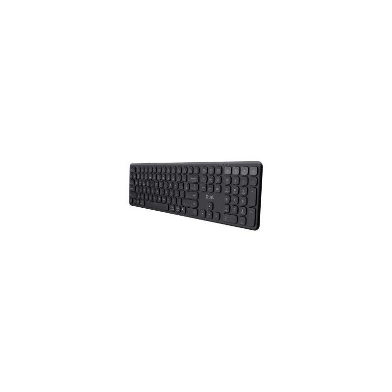 Reacondicionado - (Km0) Teclado Trust Wireless Vaiya Multidispositivo De TamaãO Completo Negro Cash30