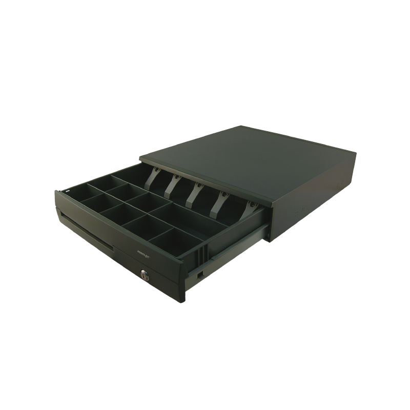 Reacondicionado - Reacondicionado - Cajón Portamonedas Negro 425x450x100mm, Conexión Rj11 (Impresora De Ticket)