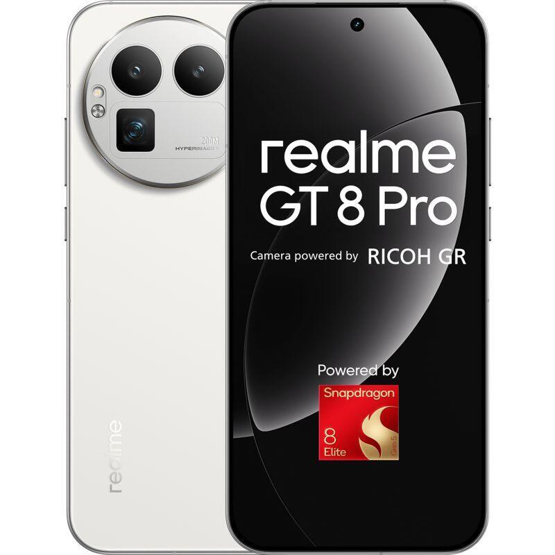 Realme Gt8 Pro Blanco 512gb 16gb Ram 6.79" Amoled 144hz Cámara Ricoh Gr Snapdragon 8 Elite Gen 5 7000 Mah + 120w Carga Rápida