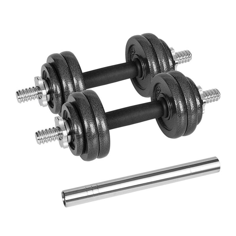 Rebel Active Mancuernas Ajustables En Estuche De 15 Kg Con Barra