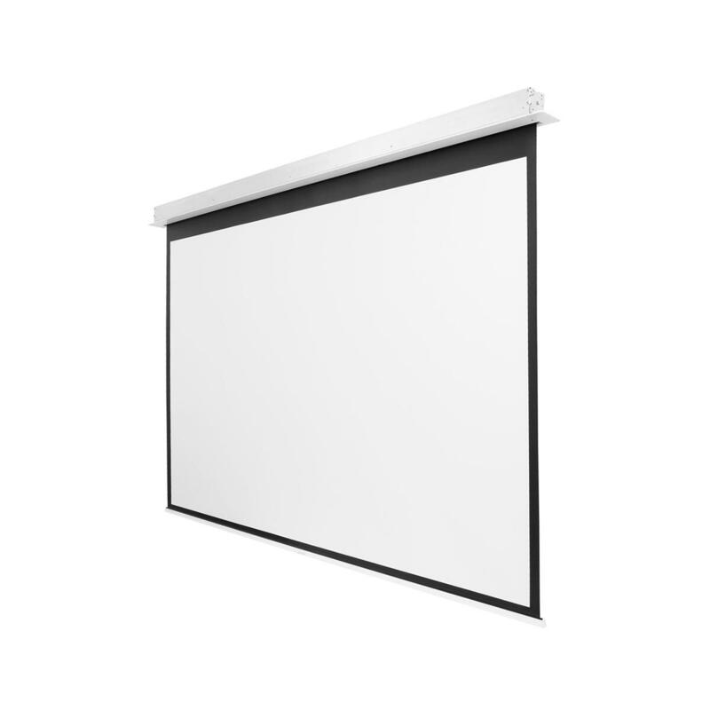 Recessed Ceiling Screen With Rf Control, Matte White