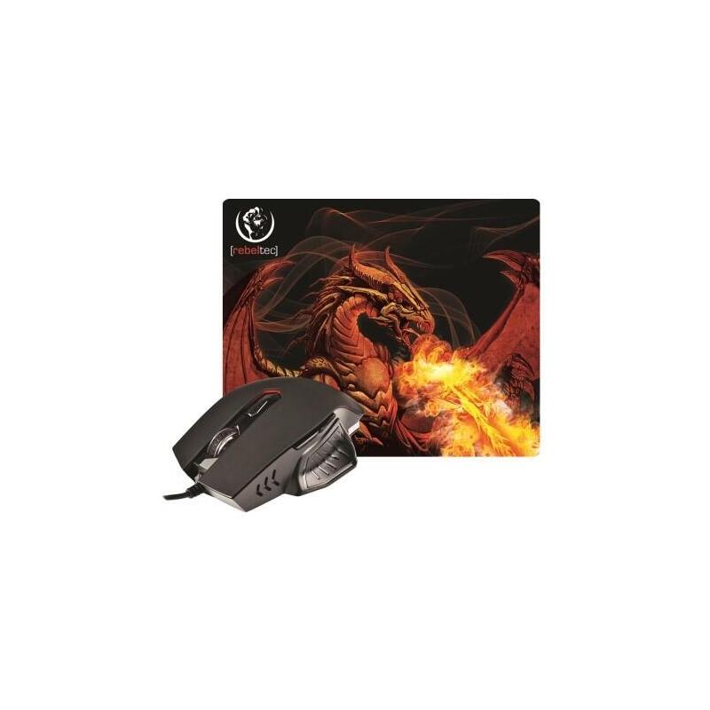 Red Dragon Zestaw Gamingowy Mysz + Podkladka