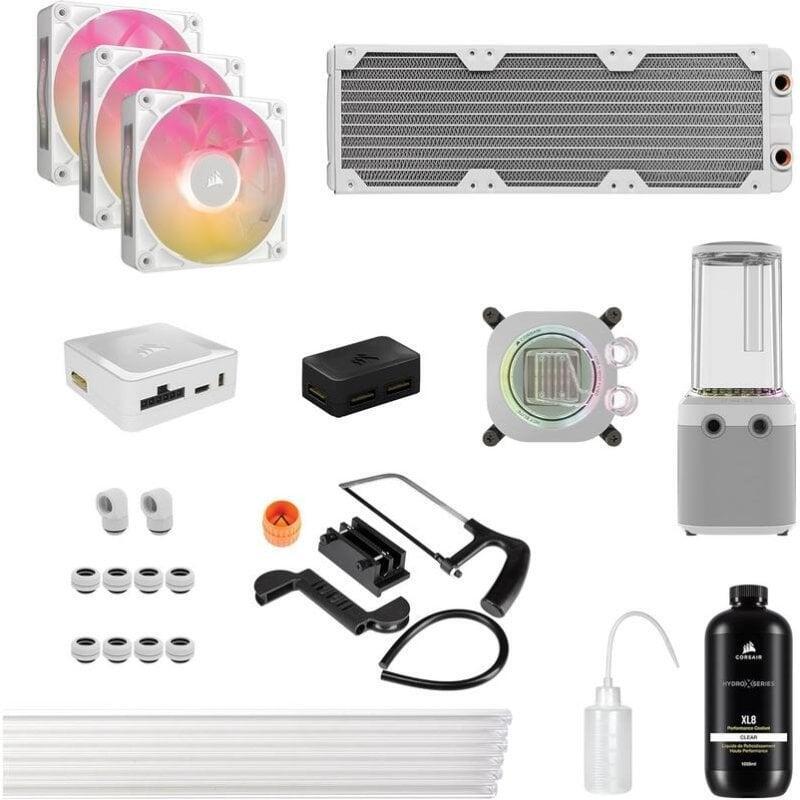 Refrigeración Líquida Corsair Icue Link Xh505i Rx360 360mm 3 Ventiladores Rgb Blanco