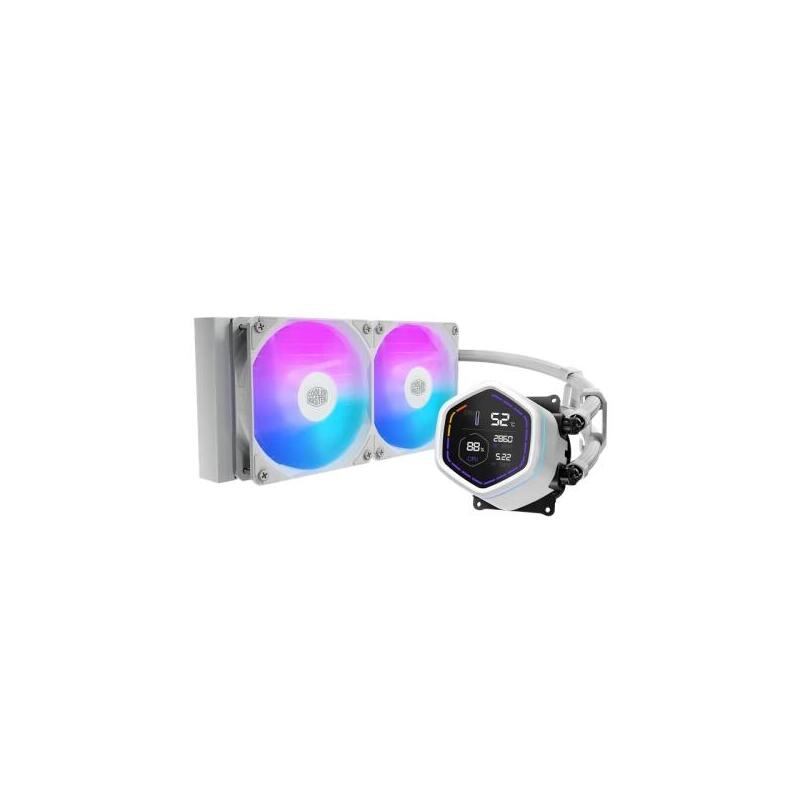 Refrigeracion Liquida Cpu Cooler Master Masterliquid Core Nex Digital 240 Argb Pantalla Led Digital 2,1" - Color