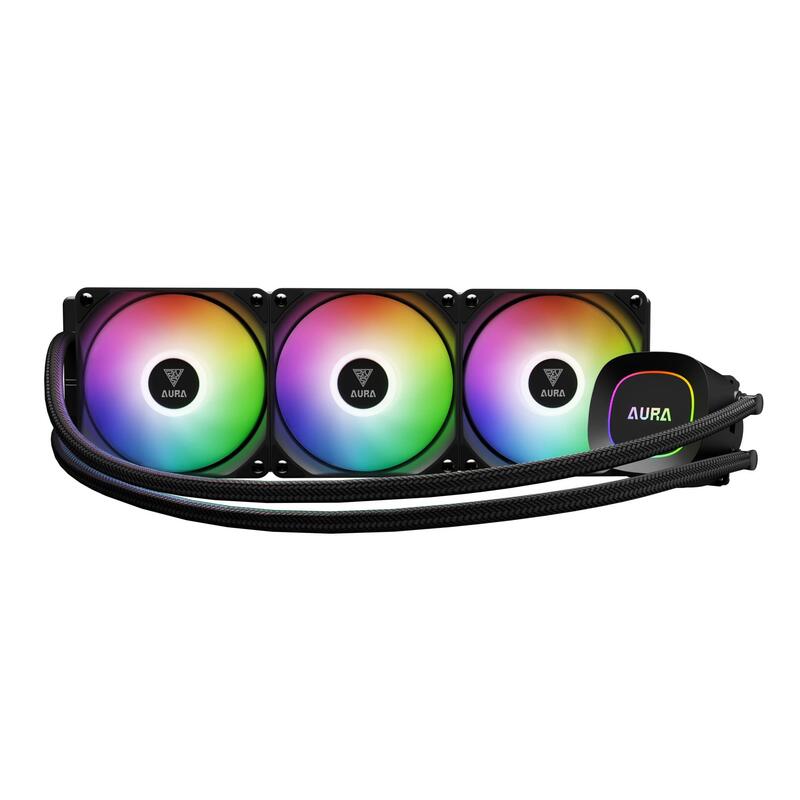 Refrigeración Líquida Cpu Gamdias Aura Gl360 Argb Amd Am5 Intel Lga 1851 Negro