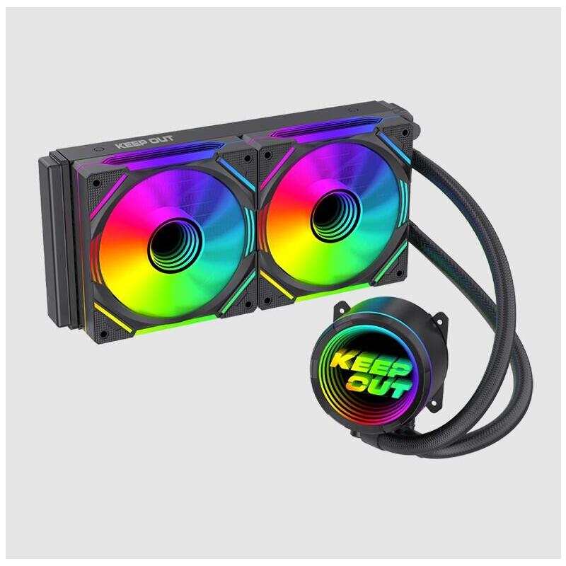 Refrigeracion Liquida Cpu Xwc-240v2 Argb Keepout Argb/ Intel (Lga 115x/1200/1700/1851/1366/2011/2066) Y Amd (Socket Fm2/Fm1/Am3+/Am3/Am2+/Am2/Am4/Am5).
