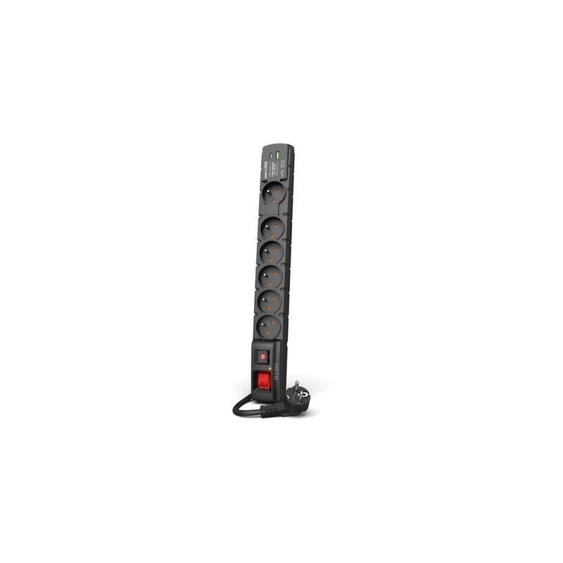 Regleta Acar S6 Usb Pd 3.0 Qc 6 Gniazd 3m