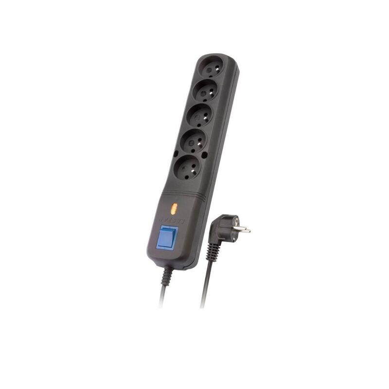 Regleta Lestar Lv-530w 5w Negra 3m