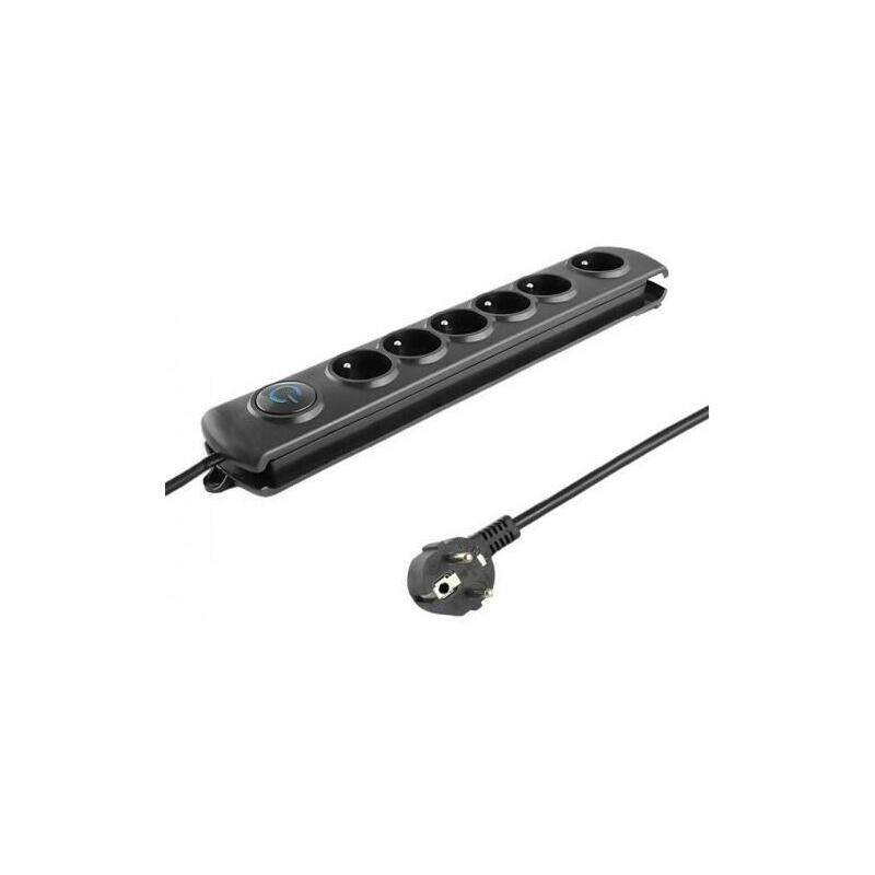 Regleta Qoltec 50111 Surge Protector 6 Power Socket 1.8m