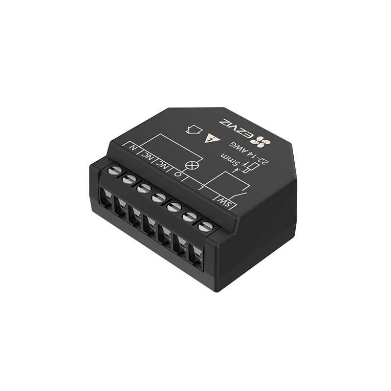 Relé Wifi Inteligente Color Negro Control Inalámbrico De Iluminación Medición Consumo Eléctrico