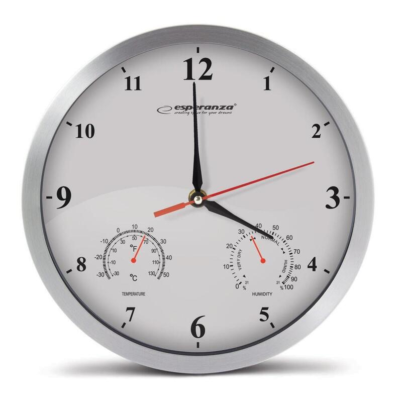 Reloj De Pared Esperanza Ehc008w Mecánico Redondo Blanco