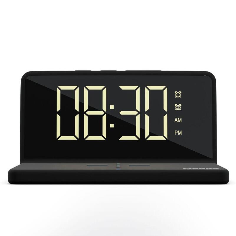 Reloj Despertador Digital Mebus 25622 Con Función De Carga Inalámbrica