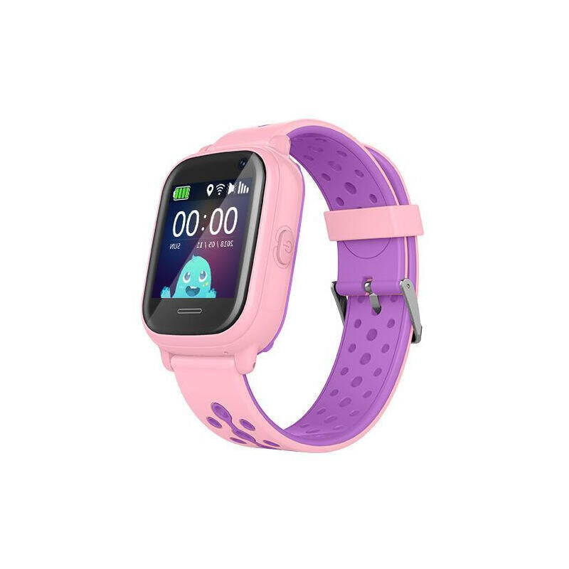 Reloj Inteligente Con Localizador Para Niños Leotec Kids Allo Rosapantalla Táctilgpscámara Fotosnanosimbotón Sos/Llamada Bidireccional