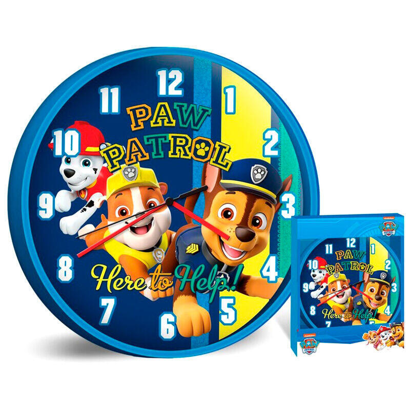 Reloj Pared Patrulla Canina Paw Patrol