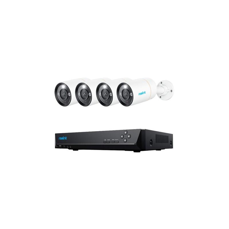 Reolink Nvs8-12mb4, Conjunto 1x Nvr De 8 Canales, Cámara 4x 12 Mp Nvs8-12mb4