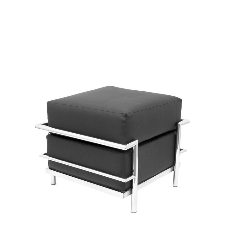 Reposapies Sofa Similpiel Negro