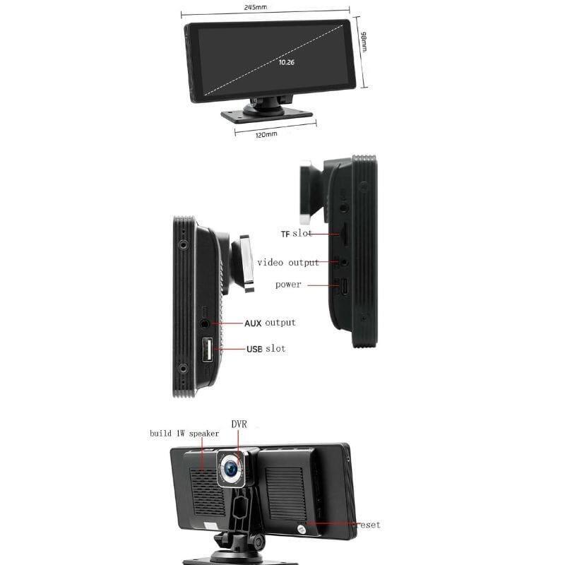 Reproductor Sd9302 Negro Multimedia Para Coche