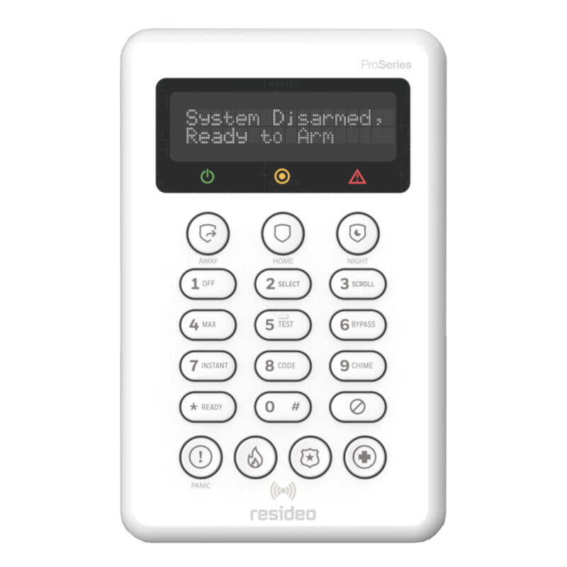 Resideo Prosixlcdkp-Eu Teclado Lcd Inalámbrico Proseries