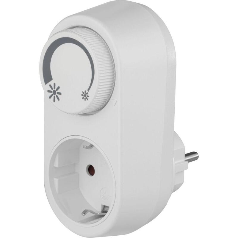 Rev Adapter Plug With Integr. Led-Dimmer,White Emd201 20270112