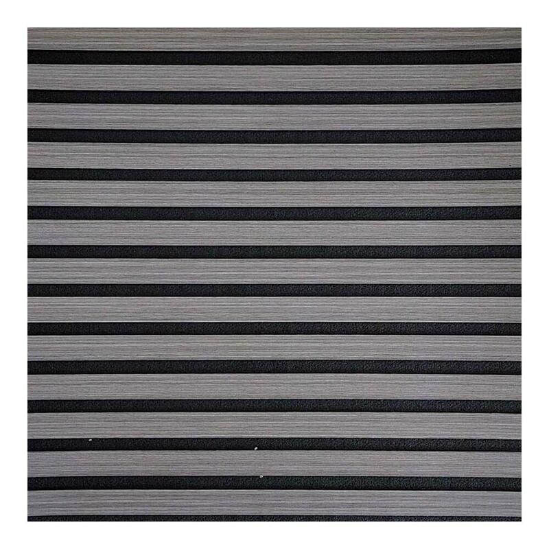 Revestimiento Autoadhesivo 3d, Color Roble Gris Con Fondo De Fieltro Gris Antracita, Loseta De 58x58 Cm, 6 Unidades