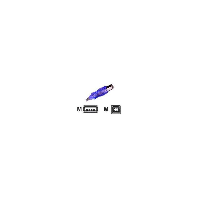 Revoltec Rc031. Cable Usb M-A/M-B. Azul. 1.8m.