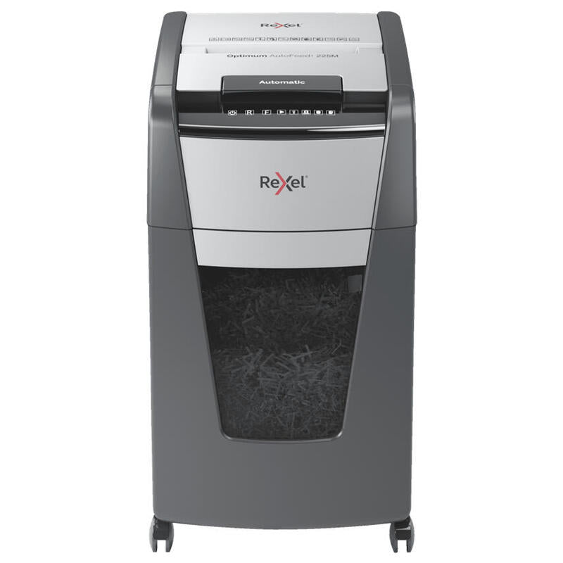 Rexel Autofeed+ 225m Triturador De Papel Microcorte 55 Db 23 Cm Negro, Gris