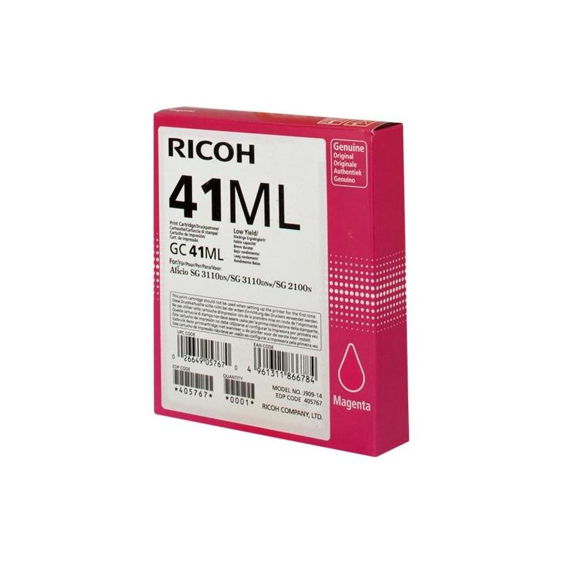 Ricoh Cartucho De Gel Magenta Gc41ml 405767 600 Copias