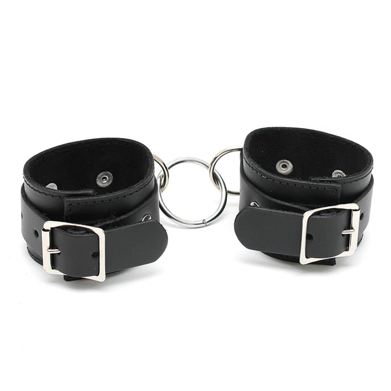 Rimba Bondage Play Esposas Ajustables De Cuero