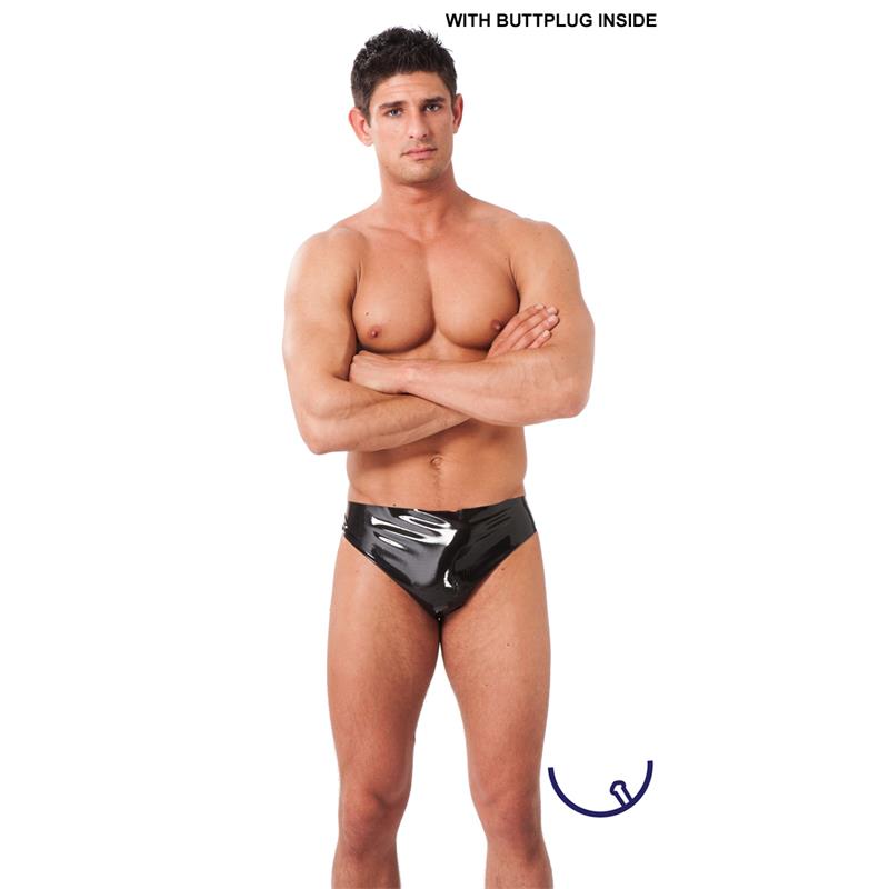 Rimba Latex Play Boxer Con Plug Talla (Interno):L