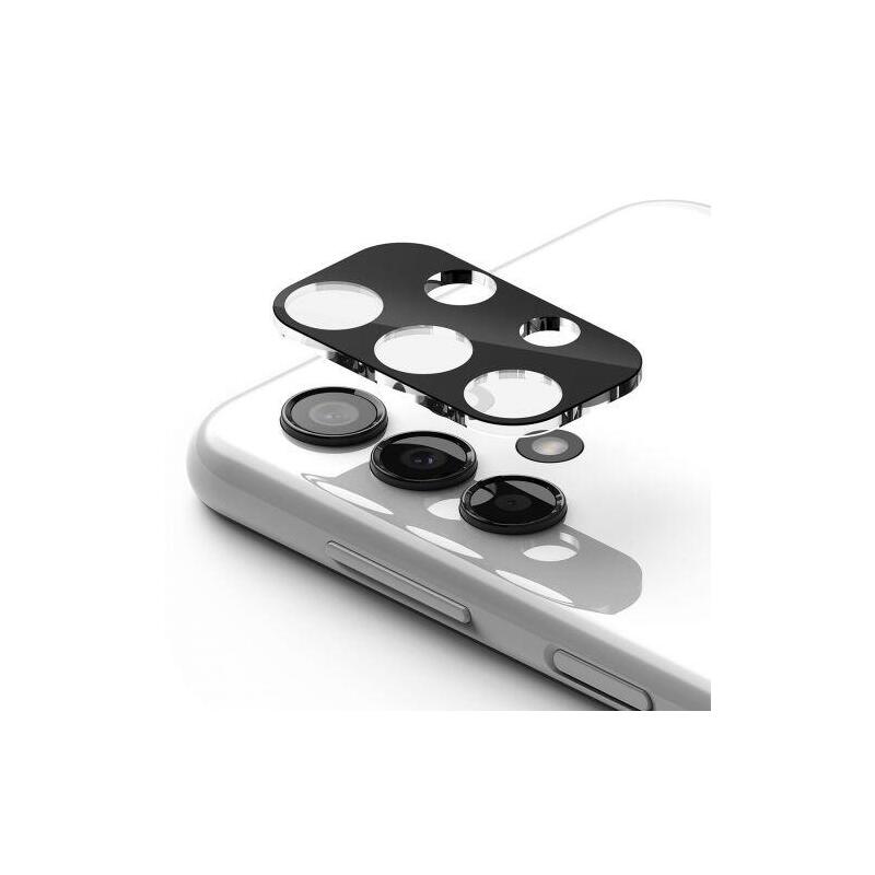 Ringke Galaxy A13 4g Camera Protector Full Cover Glass Package (3 Pcs) Black