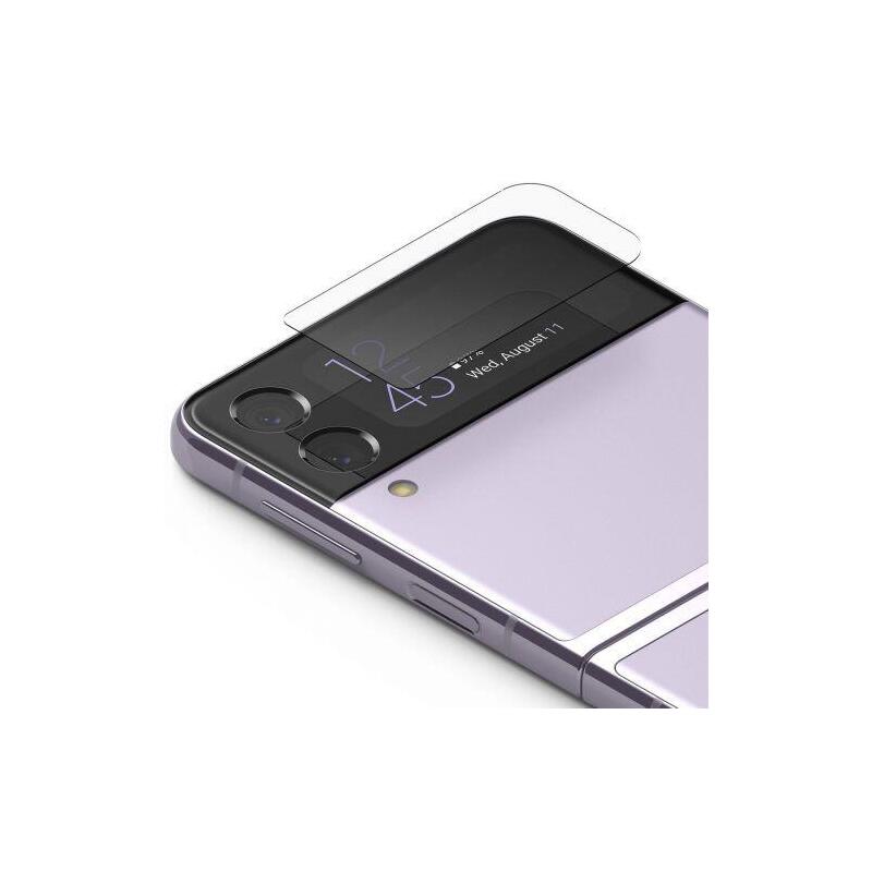 Ringke Galaxy Z Flip 3 0.33 Mm, Back Cover Display Screen Protector Tempered Glass (3pcs) Transparent