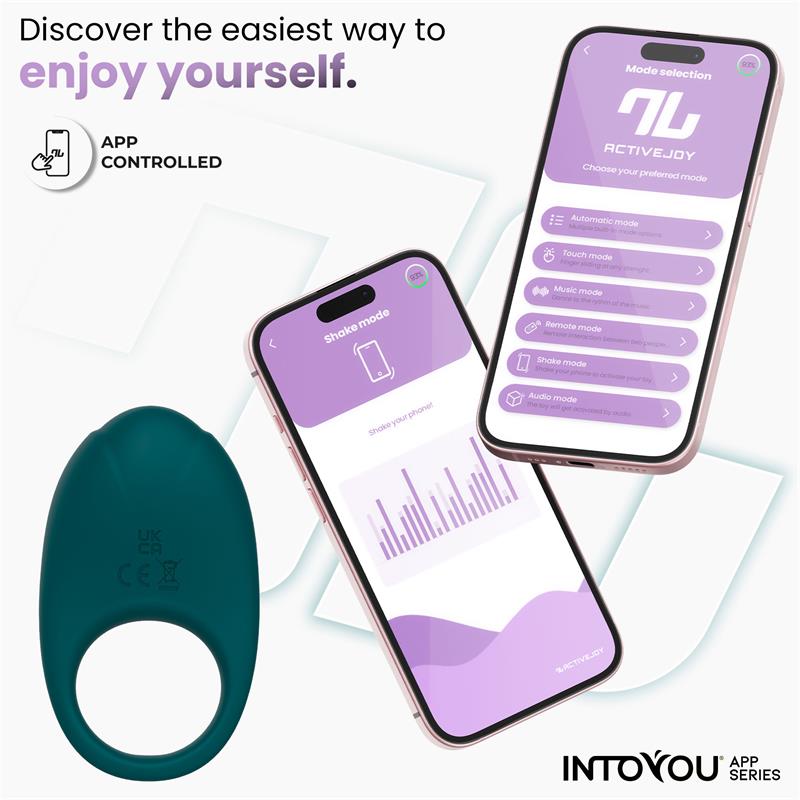 Ringo Anillo Vibrador Con App Unibody Verde