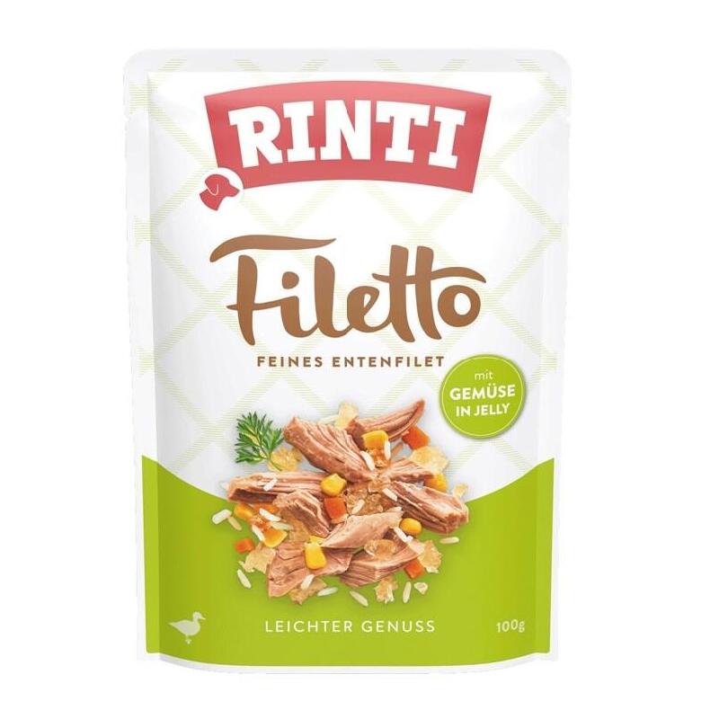Rinti Filetto Duck Fillet With Vegetables - Comida Húmeda Para Perros - 100g