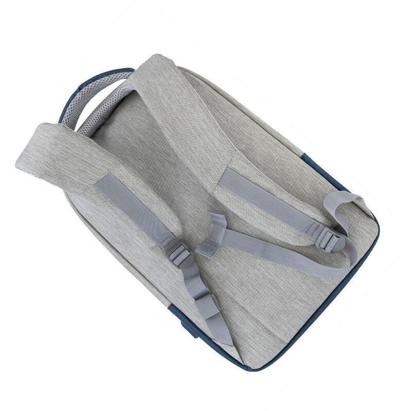 Rivacase 7562 Gris / Azul Oscuro Antirrobo Mochila Para Portátil 15.6