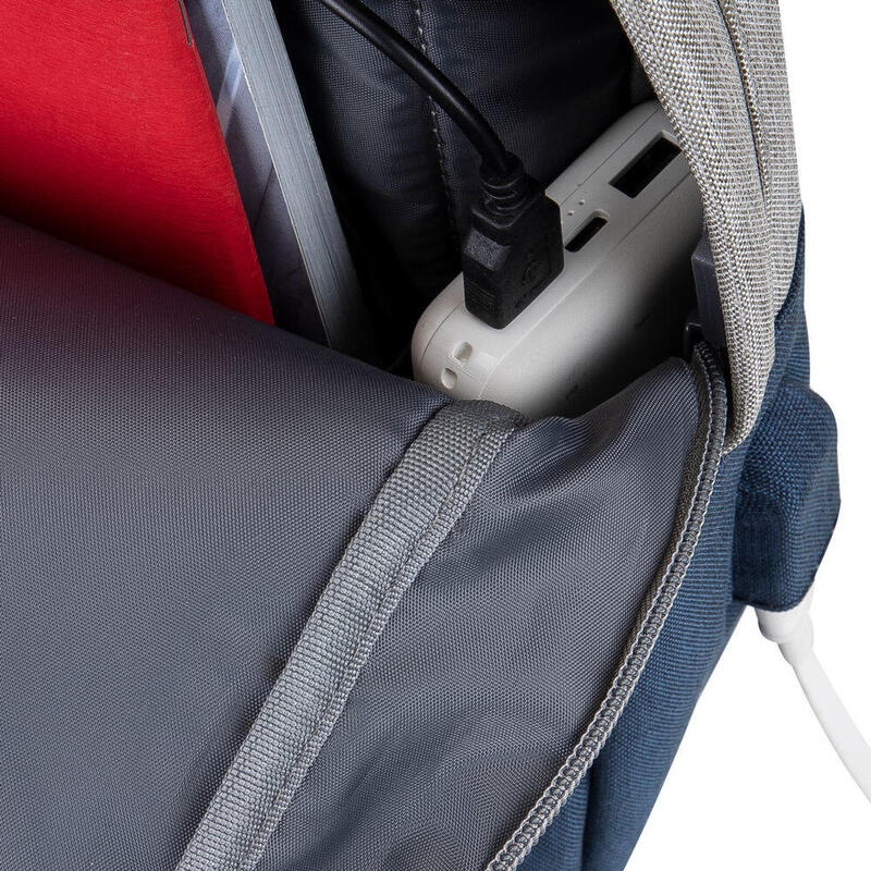 Rivacase 7562 Gris / Azul Oscuro Antirrobo Mochila Para Portátil 15.6