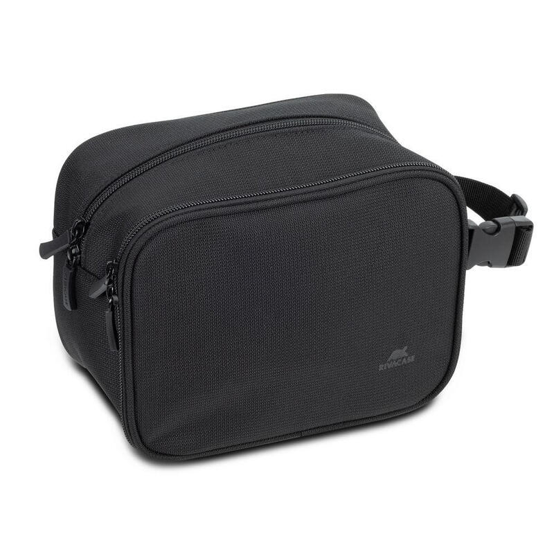 Rivacase 8409 Bolsa De Aseo Poliéster, Poliéster Reciclado Negro