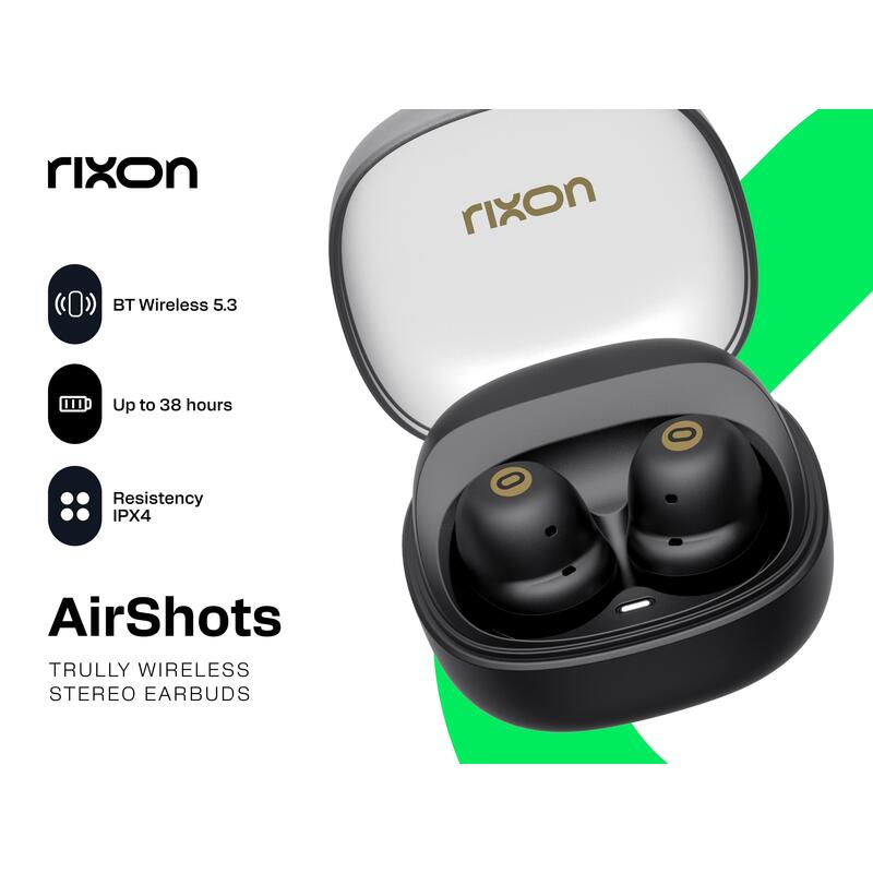 Rixon Airshots Earbuds Negro