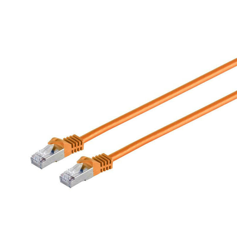 Rj45 Patch Cord S/Ftp (Pimf), W. Cat 7 Raw Cable 5m Orange