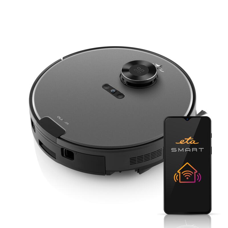 Robot Aspirador Eta Eta524190000 Eta Aurum Pro, Tiempo De Funcionamiento 240 Min, Batería Li-Ion, Gris