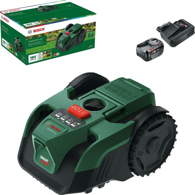 Robot Cortacésped Bosch Visimow 18v-100 Set