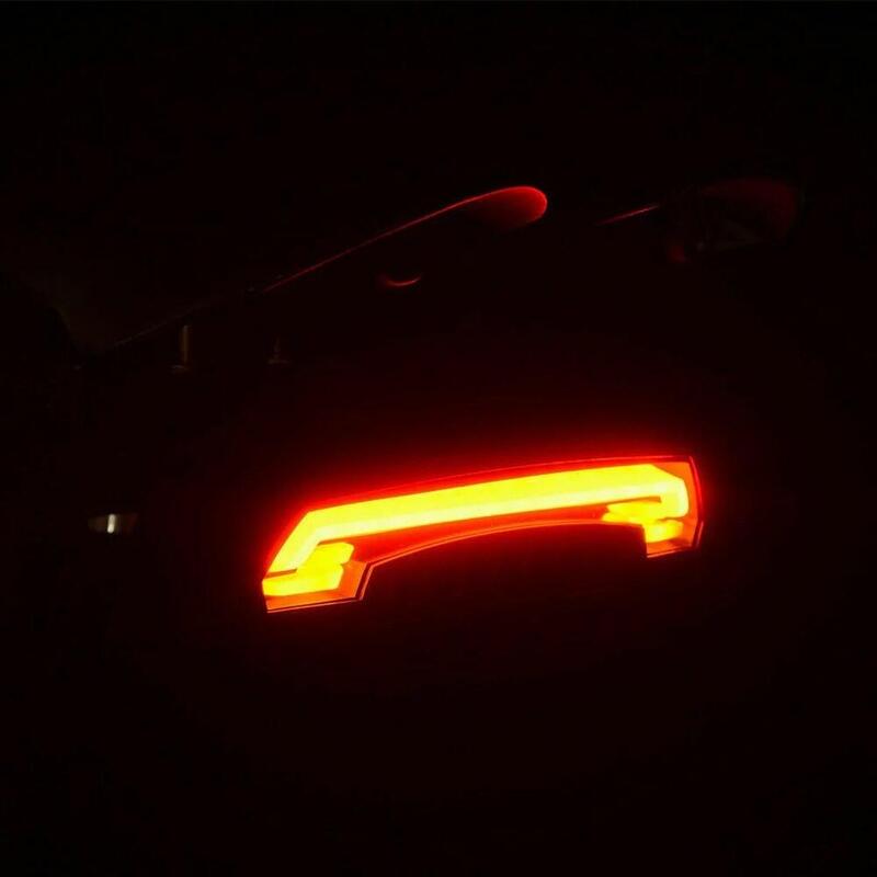 Rockbros Lkwd-R1 Rear Bike Light With Laser And Remote Control, Black