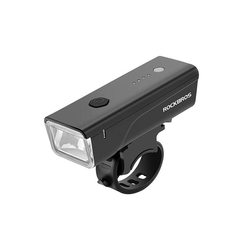 Rockbros Luz Para Bicicleta + Cable Usb-C - Usb-A 260 Lm Negro