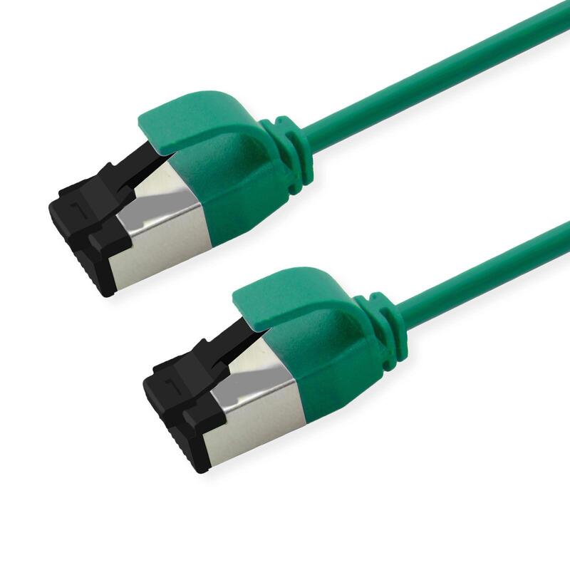 Roline S Ftp Cable De Red Kat.8.1, Slim, Poe, Gruen, 1m